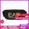 EMPORIO ARMANI EA7 阿玛尼 男款织物胸包腰包斜挎包 275878 9A802 67720-黑色荧光黄LOGO图案