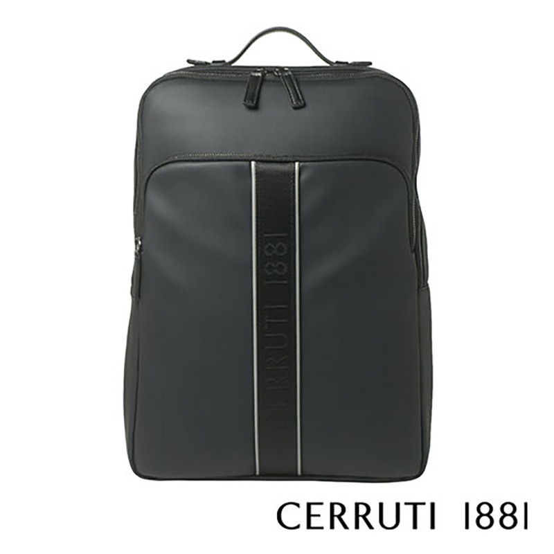 CERRUTI 1881 斯普林系列黑色双肩包NTR811A 黑色