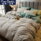 皮尔卡丹(Pierre Cardin)家纺 全棉活性磨毛四件套床单秋冬保暖纯棉磨毛被套2.0米床上用品1.8m套件 适用2.0m床-被套2.2*2.4m 卡帝乐