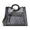 FENDI 女士RUNAWAY系列织物配皮手提包单肩包 8BH360 A6D6 F180G-蓝色黑色FF图案