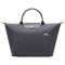 Longchamp 珑骧 LE PLIAGE女士系列织物中号短柄可折叠手提包 1623 619 001-黑色