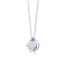 Tiffany&Co.：蒂芙尼经典款银色双心银项链S925银 41CM