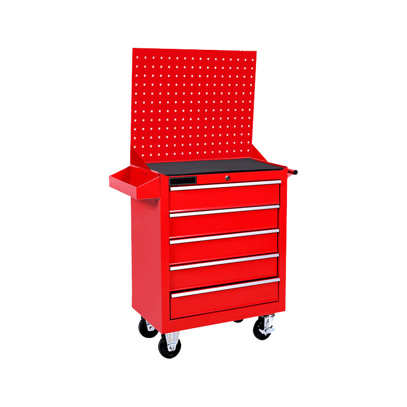 规格【5层抽屉工具柜 615*330*790mm 红/黑/蓝/绿黑/橙黑 颜色备注】抽屉工具柜多功能五金工具箱维修车推车