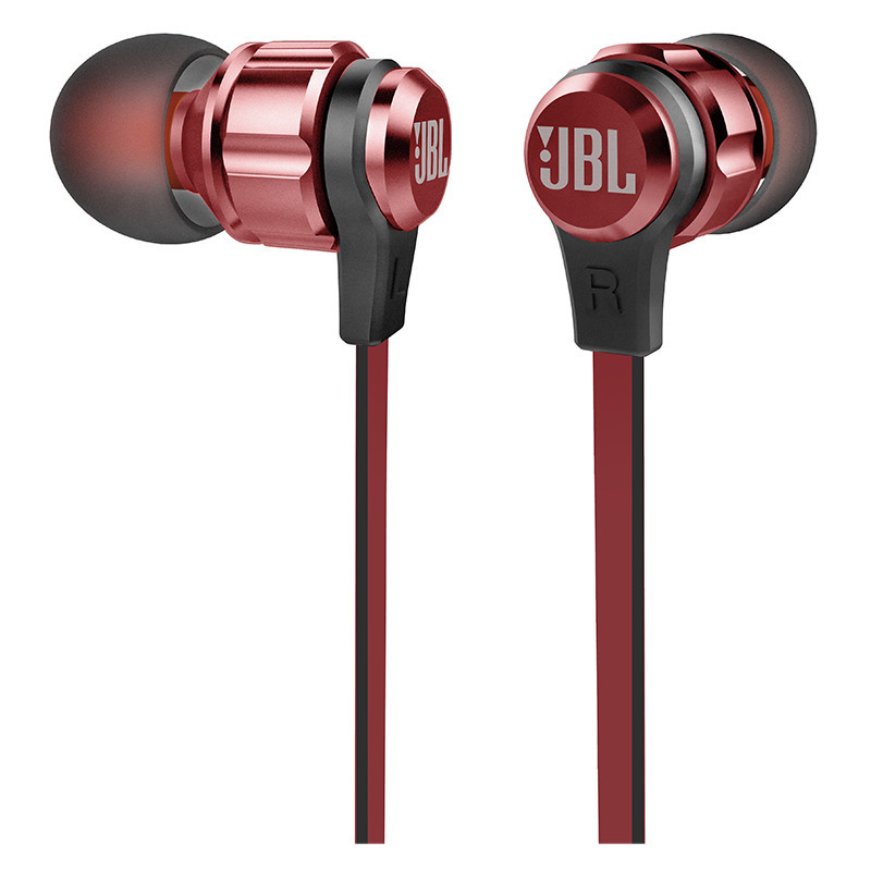 JBL T180A 立体声入耳式耳机 耳麦+运动耳机 红