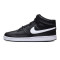 NIKE男鞋板鞋COURT高帮皮质经典系带休闲运动鞋CD5466.. 44.5码 CD5466-001黑+白色