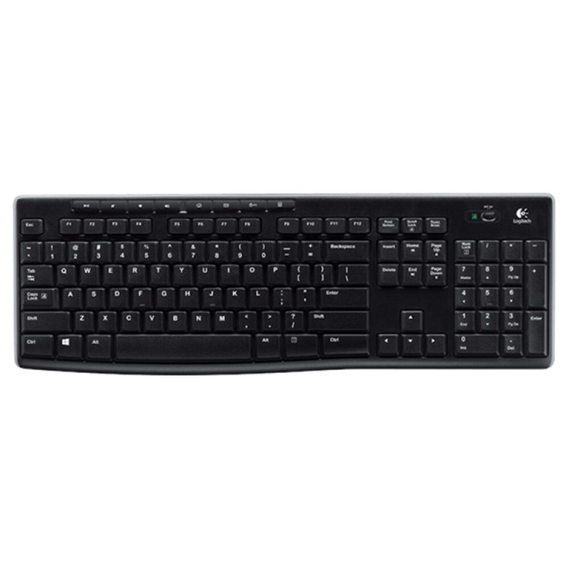 罗技（Logitech）K270无线键盘 多媒体全尺寸便捷舒适键盘无线笔记本台式机办公家用