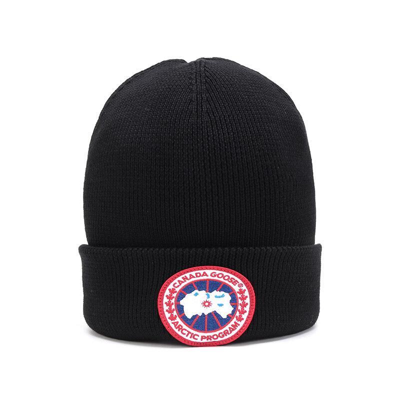 CANADA GOOSE 加拿大鹅 男女中性款羊毛圆盘托克帽 6936M 61-黑色