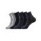 浪莎 纯棉 商务中筒袜 男袜6双 均码 藏青2深灰2浅灰2