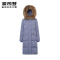 波司登女中长款2019新款羽绒服保暖冬季外套 幻影蓝5316 190/108A