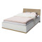 康铂萨（Composad） 意大利进口家具 卢德系列-1.2米床 实木色 简约 现代板材 卧室次卧 单人双人床 白色