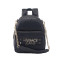 VERSACE JEANS范思哲 奢侈品 新款女士黑色皮革小号字母图案双肩包 E1VSBBL2 70712 899 黑色
