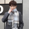 男士粗纺羊绒围巾 35#