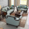 美式实木沙发组合小户型皮艺沙发轻奢客厅 B款单人位