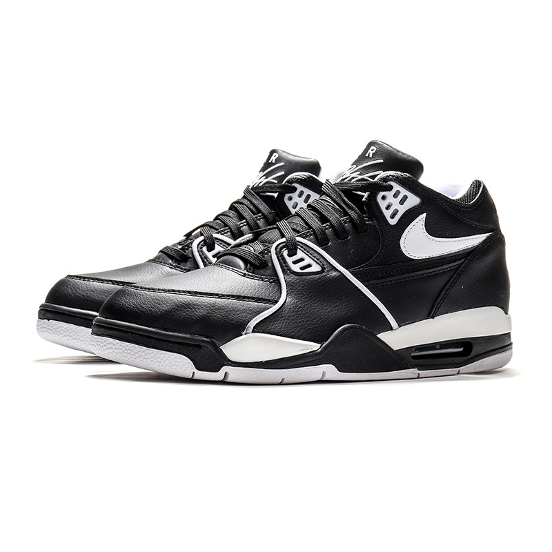 NIKE耐克男鞋休闲鞋AIR FLIGHT 89中帮气垫运动鞋CU4833 CU4833-015黑+白色 44.5码