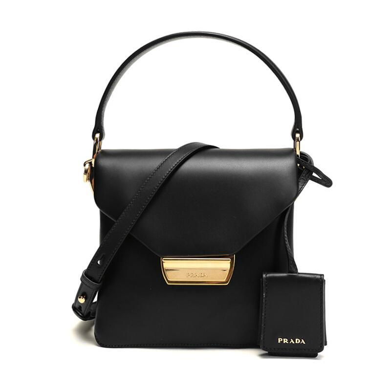 PRADA 普拉达 女款牛皮手提单肩斜挎包 1BN016 2CKM F0002-V-OTO-黑色