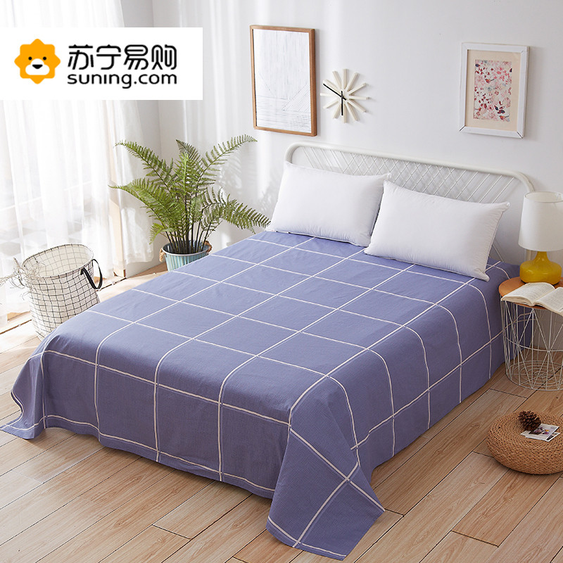 恒源祥 碧海云天全棉床单HYX003DP 230*240cm 230*240cm 蓝色