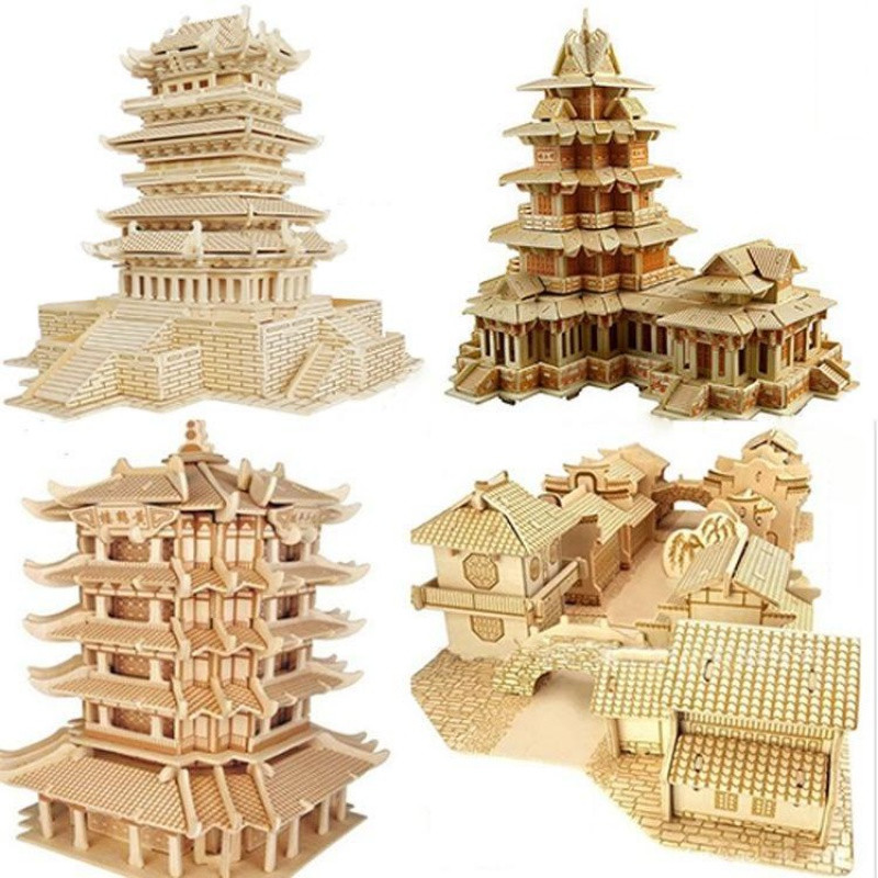 超大拼图成年 大型 情侣复杂木质 拼图立体3d模型大人 减压 同款_155