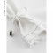 【商场同款】莱茵2019新款春秋高腰裤子女气质白色绑带九分休闲裤_2 乳白色 XL