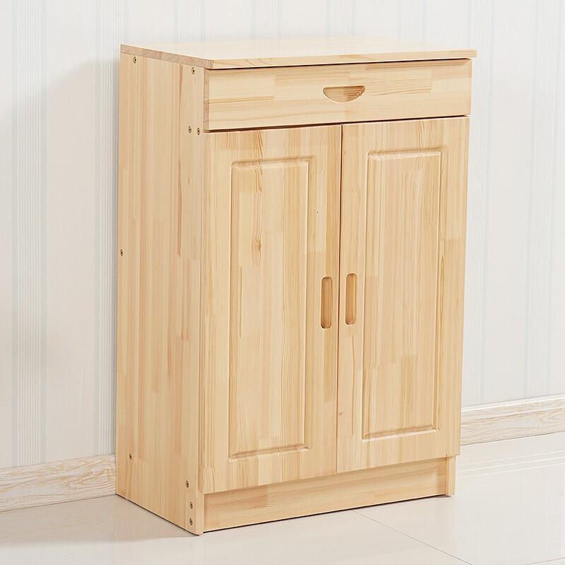 苏宁好店实木鞋柜松木玄关柜厅隔断柜鞋架储物柜式换鞋凳口柜抽屉组合