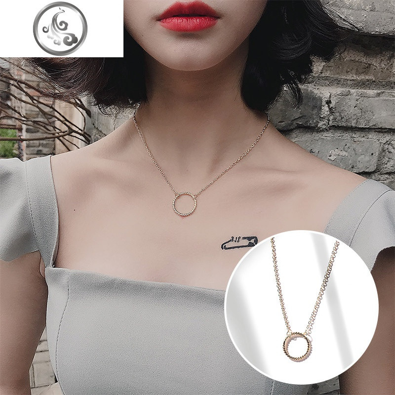 少女choker银色项链简约学生百搭圆球锁骨链性感短款颈链脖子饰品_1 金色圆链