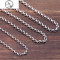 复古做旧泰银珍珠链925纯银饰品打造简约圆环男女项链百搭毛衣链_1 3.5mm粗（75厘米约13.9克）