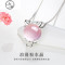 射手摩羯座项链女纯银锁骨简约十二星座吊坠925银饰品圣诞节 金牛座银色【精致包装】