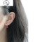925纯银耳环红色贝珍珠耳钉女2019新款潮气质短款本命年 10mm白色贝珠银耳环一对（中号）
