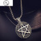 戴在脖子上的个性十二星座吊坠男士项链韩版首饰钛钢饰品。_211 米白色多钻DMS