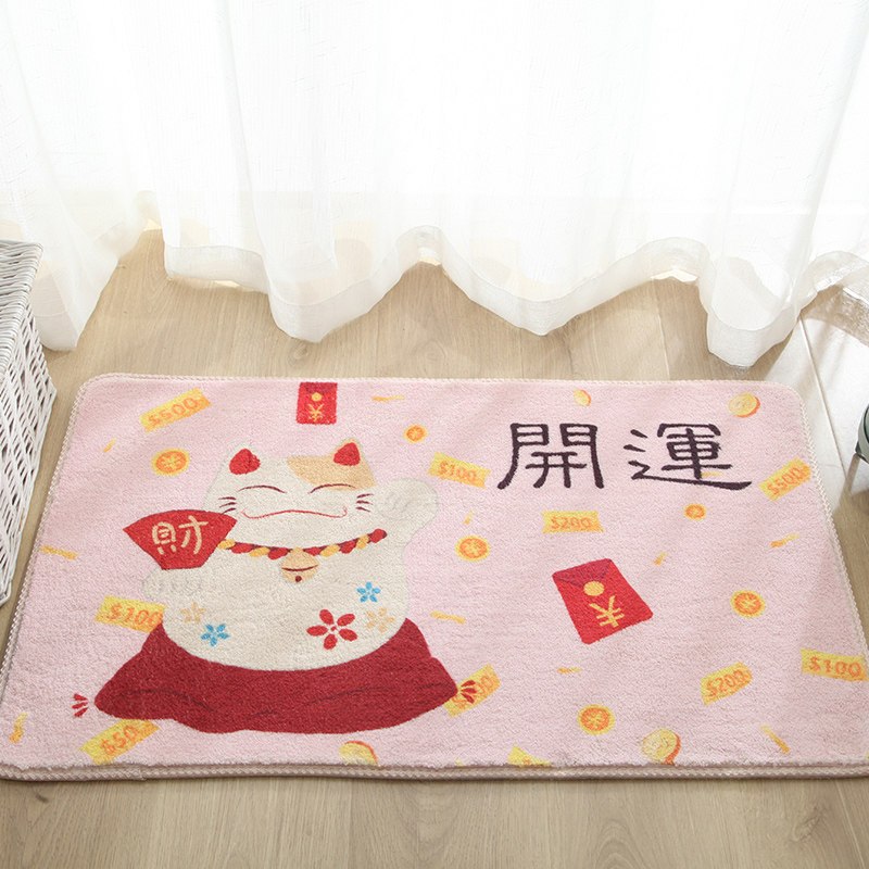 地垫垫吸水卫生间地垫防滑浴室口脚垫地毯卧室进_178_514_621_361 50×80厘米 蛋糕绒开运