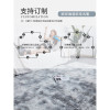 地毯卧室床边毯满铺长毛绒网红北欧客厅毛毯地垫可睡可坐_641 120x200cm【加密加厚】 白灰色