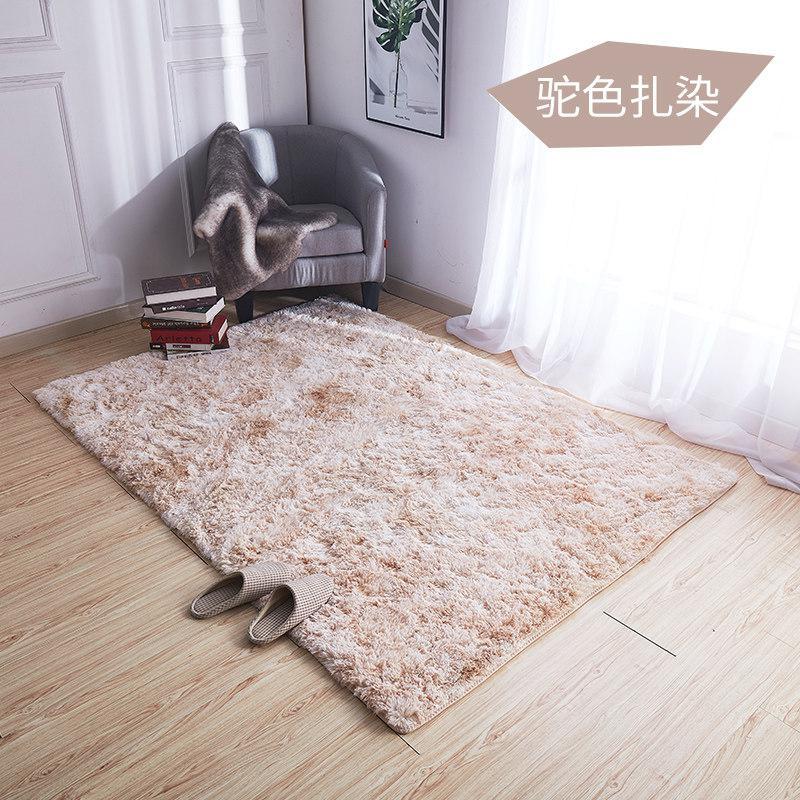 地毯卧室满铺网红床边家用北欧ins风全铺阳台地垫大面积_487 2×2.5米 杂染驼色