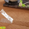 简约现代垫子地垫珊瑚绒出租房改造卧室床边满铺客厅茶几地毯_447 4x3米 玫红色