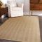 塞尚现代简约剑麻地毯美式客厅茶几垫书房卧室茶室麻编织地毯定制_355 50cm&times;80cm S13米黄色布边+无纺布底