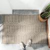 入户地垫进防滑垫家用口地毯入脚垫玄关耐磨防滑客厅垫_8 50x80cm 时光回廊-棕
