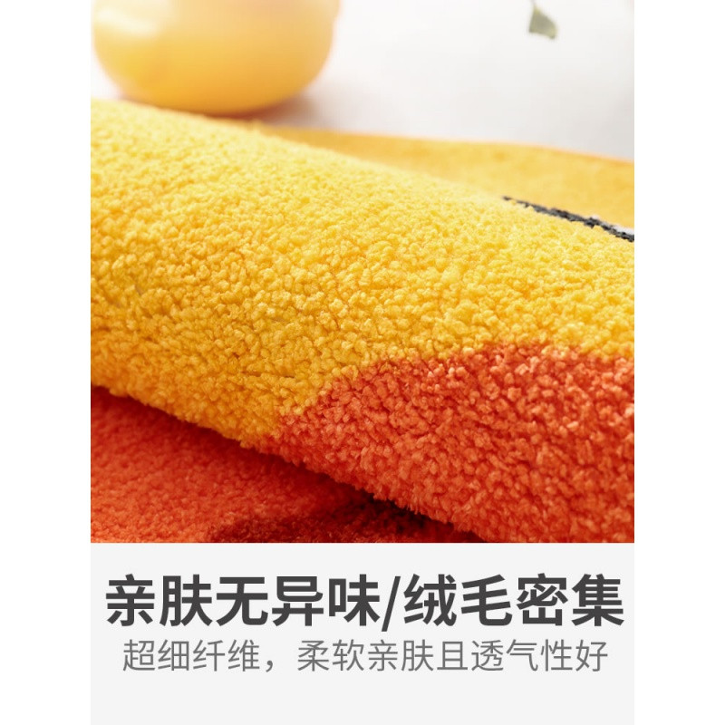 小鸭圆形地垫毯子客厅茶几毯脚垫家用儿童卧室床边地毯_901