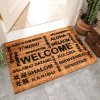 环保椰棕户外大口地垫进垫入户蹭脚垫家用厅地毯_3 40x60cm【每颗椰子色彩不一样】 椰棕-欢迎光临