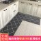 厨房地垫防滑防油家用长条脚垫耐脏地板垫子吸水吸油防水厨房地毯_4 50*180cm 几何蓝