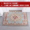 地垫进家用入户脚垫口地板垫子红色定制卧室客厅欧式厅地毯_262 100*100cm 双喜-枣红色