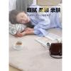 仿兔毛圆形地毯长毛绒卧室床边现代简约ins房间北欧少女网红地毯_2_307 80CM圆 雪白色（加厚款）