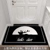 简约入户地垫家用脚垫进厅地毯垫口防滑垫定制家用垫子_1_309 0.6&times;0.9米（支持裁剪，可定制） 半圆鹿角