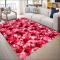 北欧客厅地毯沙发茶几垫子简约防滑卧室床边地垫满铺房间家用_429_602 0.8x1.6米 玫瑰花瓣