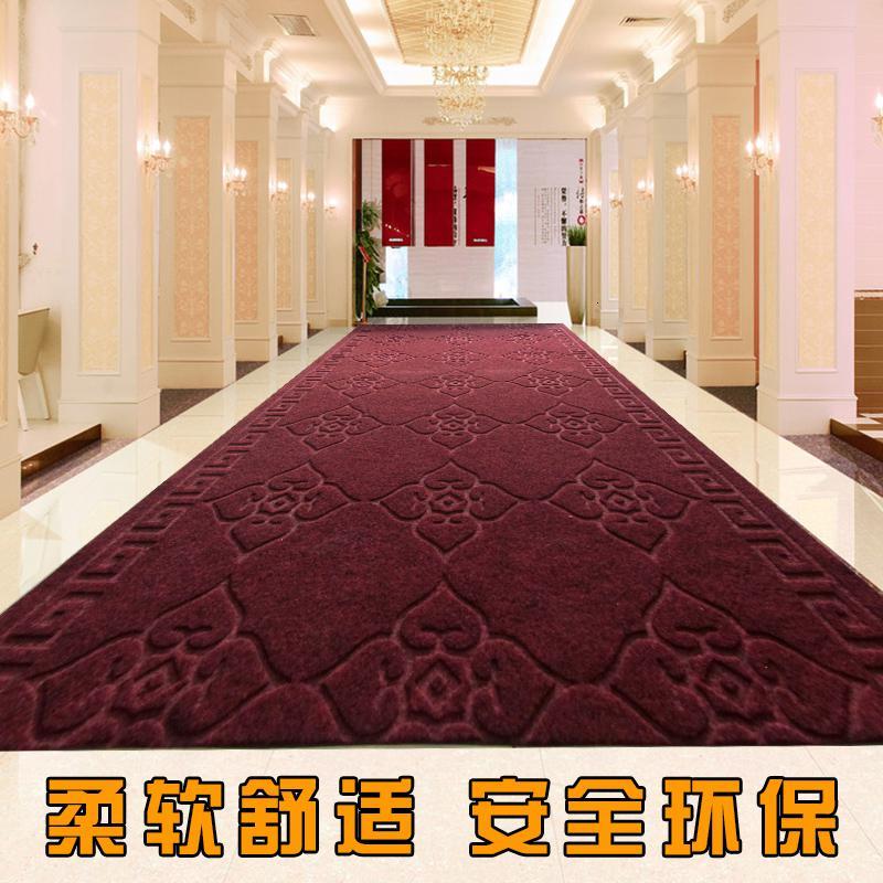 可裁剪PVC复合地垫蹭脚垫防滑垫垫子走廊过道防滑电梯红地毯定做_3_179 120宽度*10厘米 深红桃心