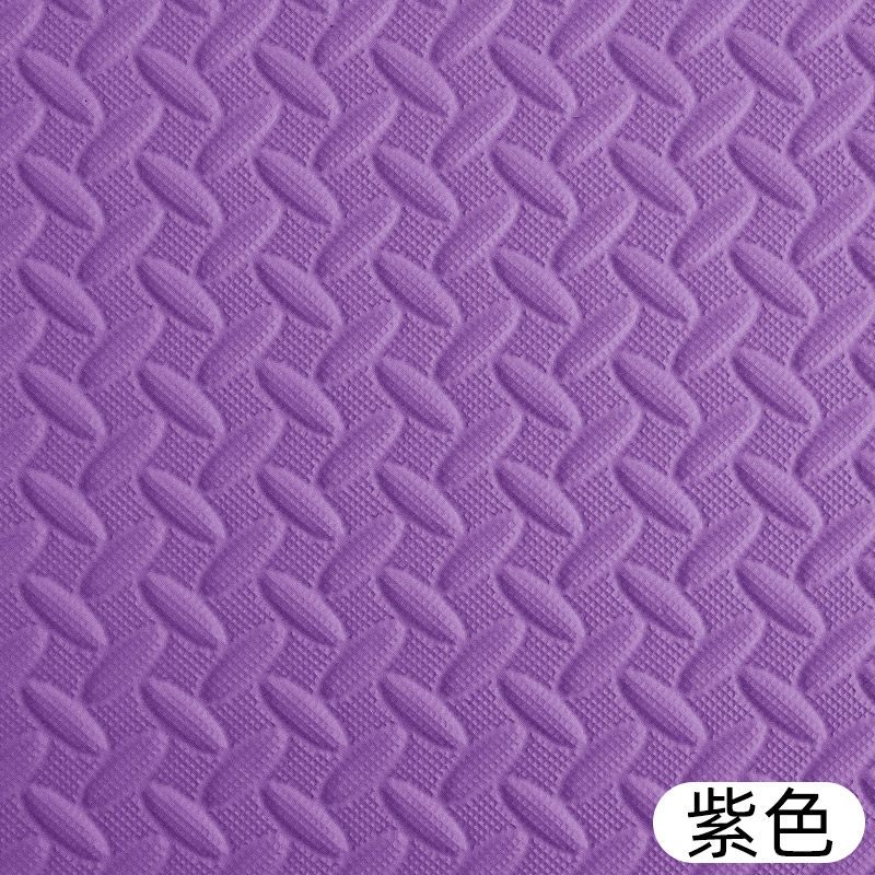 拼接地毯家用泡沫地垫拼图爬行垫可坐地垫坐垫加厚床边防摔地板垫_57 30X30X2.5cm（32片送32条边） 紫色