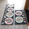 田园花朵地垫垫浴室吸水地垫卧室床边地毯阳台厨房移长条地垫_1_778 45*100cm的两片 乳白色白底花花成套拍