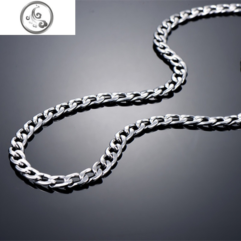 男士项链钛钢韩版简约学生锁骨链嘻哈配饰脖子链子饰品女潮人男生_1