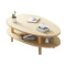 北欧茶几小户型现代客厅桌子简约茶桌创意沙发边几角几小圆桌双层_3 三角形仿实木色40*42