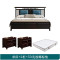天惠子 床 新中式全实木床1.81.5米轻奢主卧室大婚床软靠双人高箱储物床 1.5米框架款单床+2柜+5D乳胶椰棕垫