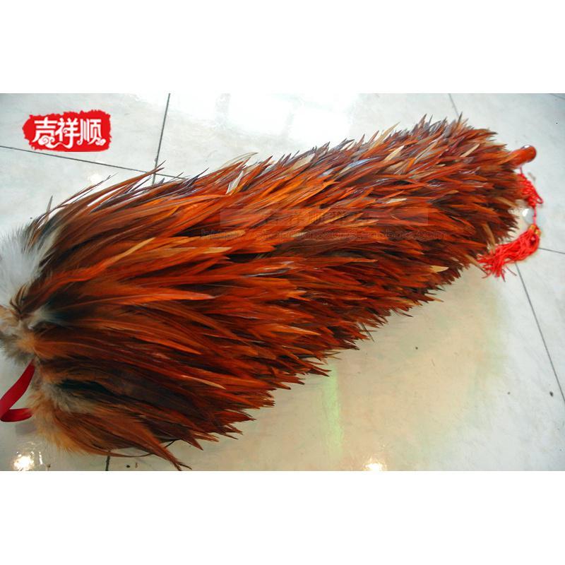 鸡毛掸子贡掸家用车用鸡毛禅子除尘掸子装饰收藏工艺品_432
