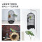 鹦鹉鸟笼虎皮玄凤八哥文鸟豪华别墅繁殖圆笼大号金属不锈钢鸟笼子_1 欧洲艺术圆笼大号白+草窝+喂水器+七彩吊桥爬梯+七彩秋千+磨