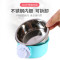 猫碗宠物狗狗用品食盆不锈钢单碗喝水碗悬挂式猫粮盆固定挂笼狗碗_2 大号【多拍更优惠】 绿色（pp树脂）